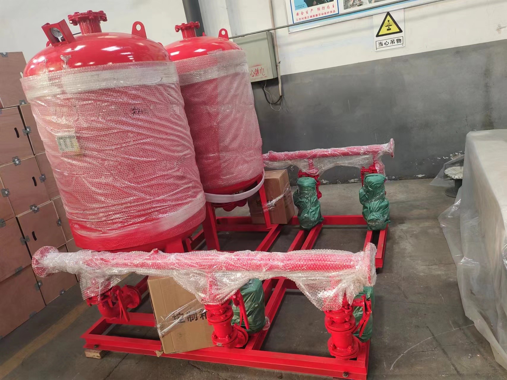 客戶定制的消防泵組已經(jīng)完工，于2月17日啟程交付客戶